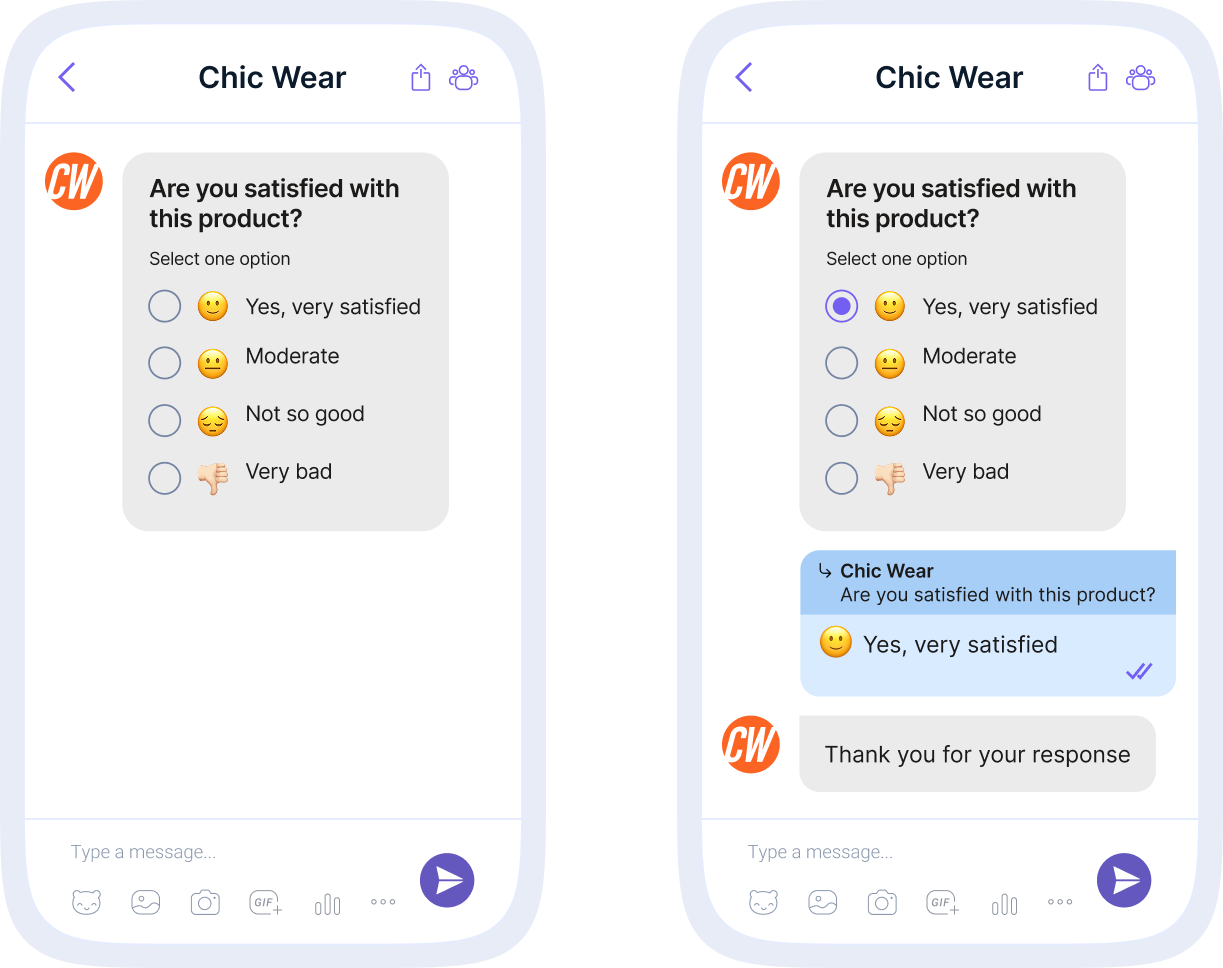 Viber list messages