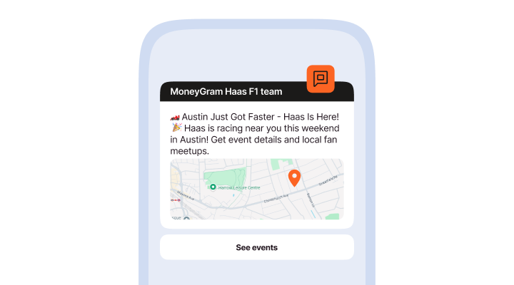 Imagen de actualización en tiempo real para fans de deportes en móvil.