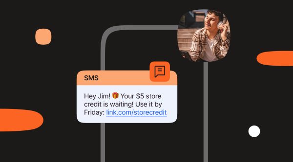 The image shows a digital illustration of a smartphone screen displaying an SMS text.