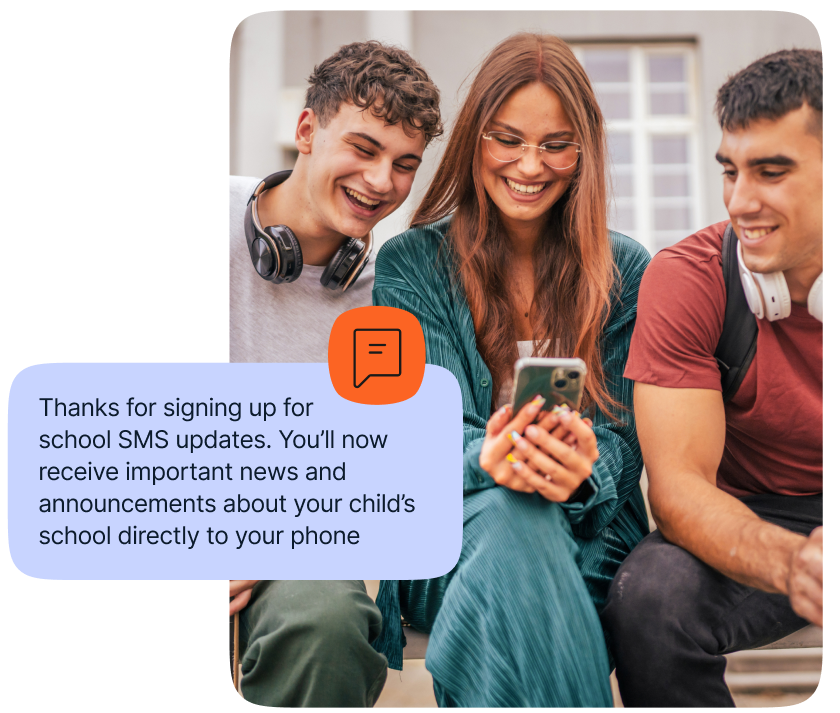 Message reads: Your class schedule has been updated. Check the student portal for new times and rooms. Contact your teacher if you have questions.