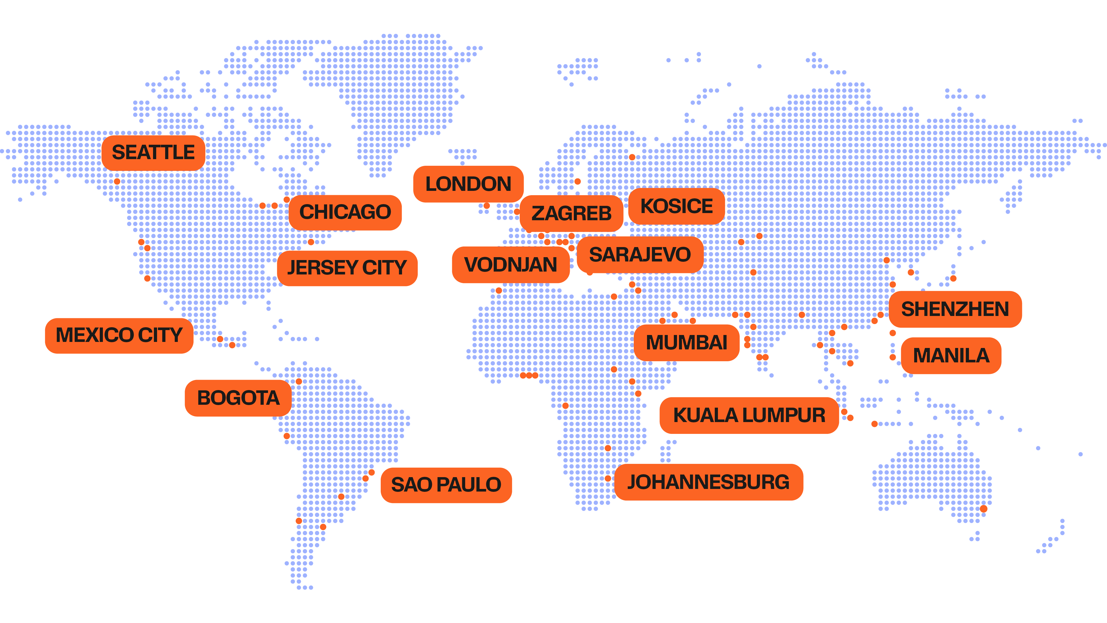 Infobip offices map