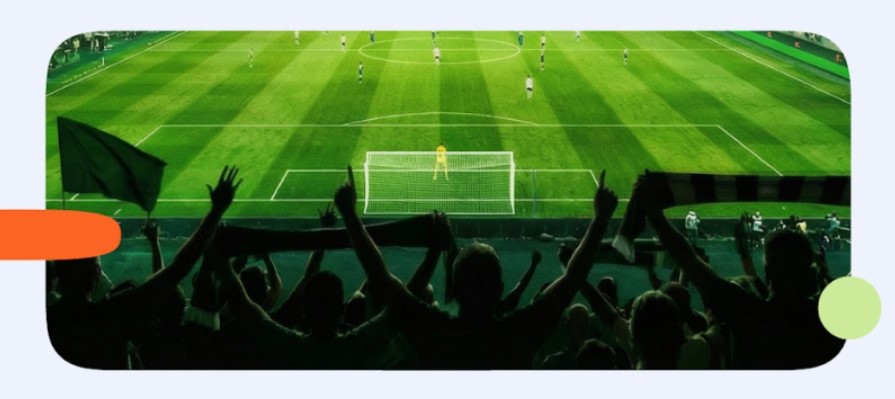 Imagem de um estádio de futebol com a torcida animada.