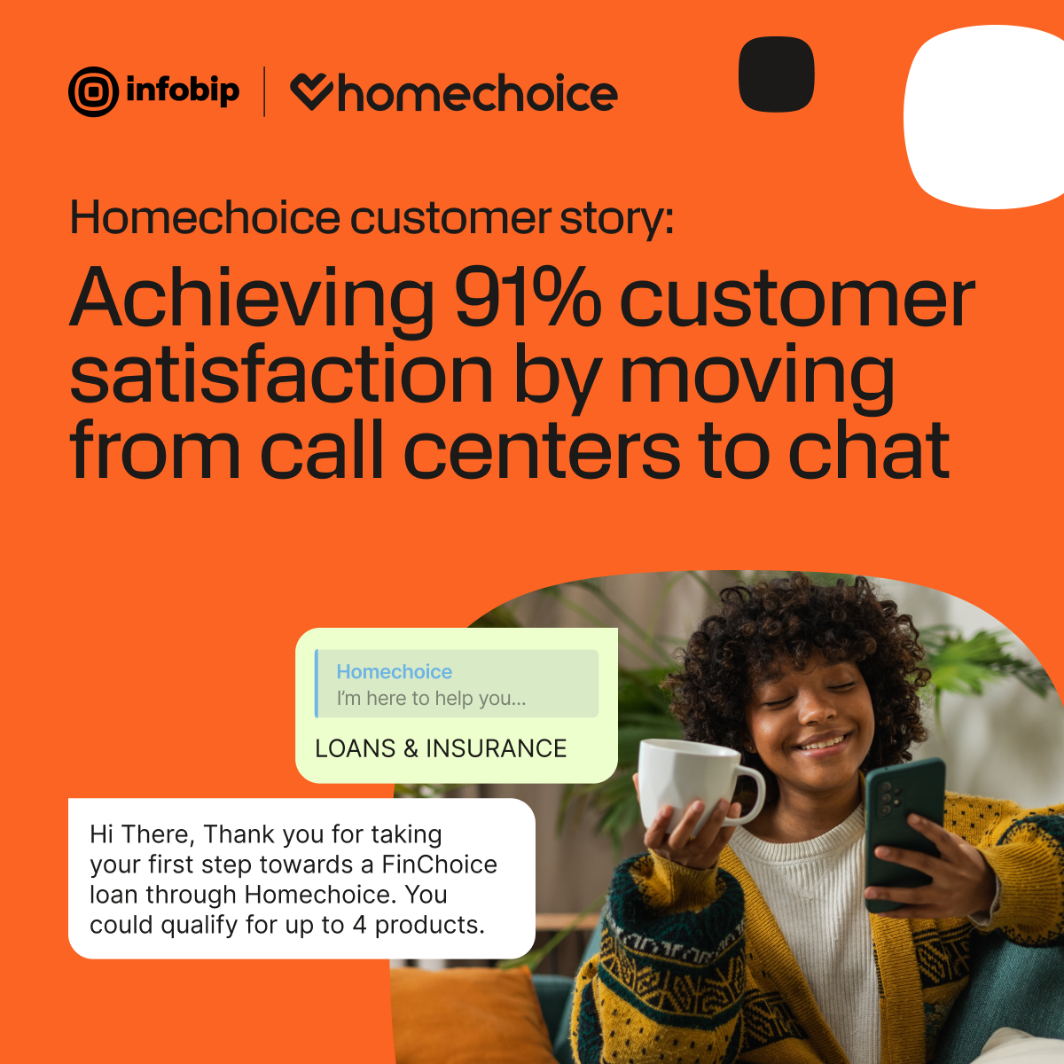 Homechoice Cell Homechoice: Achieving 91% customer satisfaction with WhatsApp commerce
