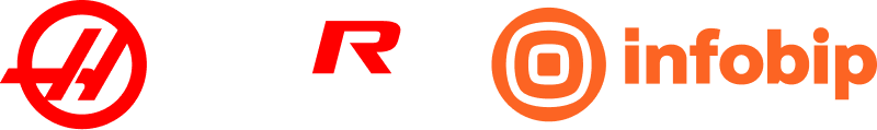 TGR Haas F1 Team and Infobip logos