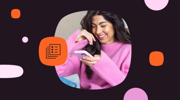 Woman using a smartphone, representing enterprise multilingual chatbot conversations across messaging channels