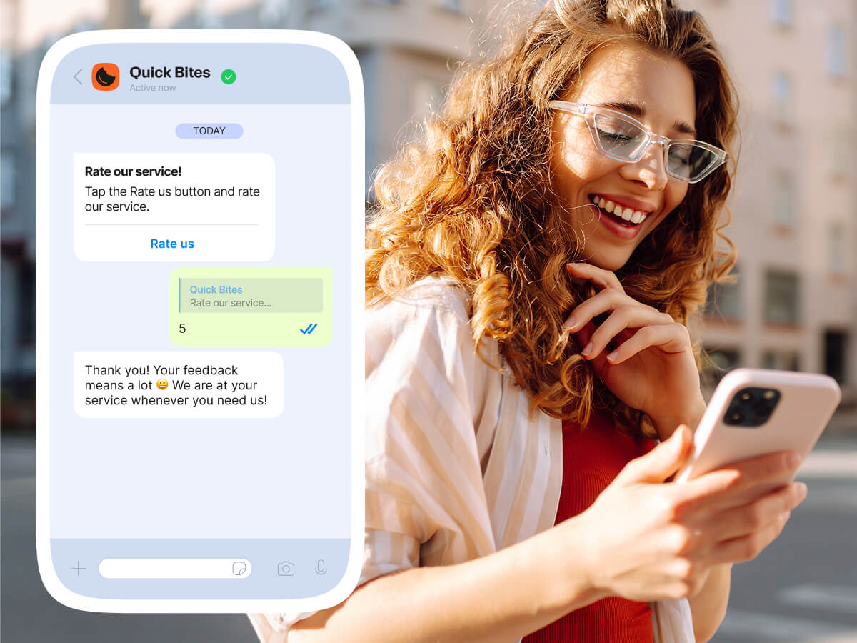 Social card visual for a blog titled “The complete guide to SMS keywords” with a phone illustration showing a sample SMS message: “Text PIZZA to 12345.” Includes Infobip logo and tagline “With real examples & tips.”
