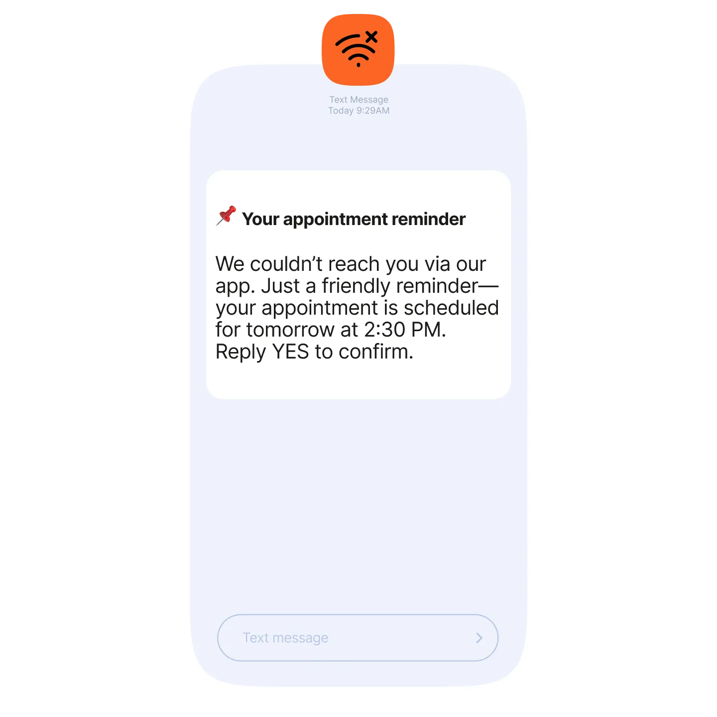 SMS utilizado como canal alternativo de comunicación