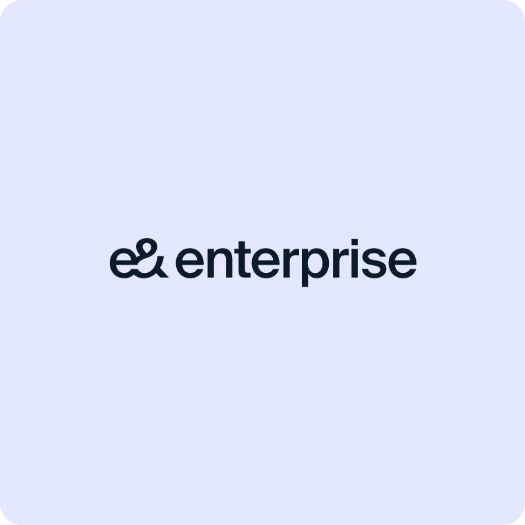 e& enterprise logo in lowercase wordmark on a light background