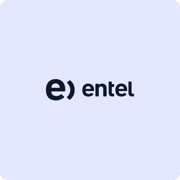 Entel logo (dark blue wordmark with stylized “e” icon on a light background)